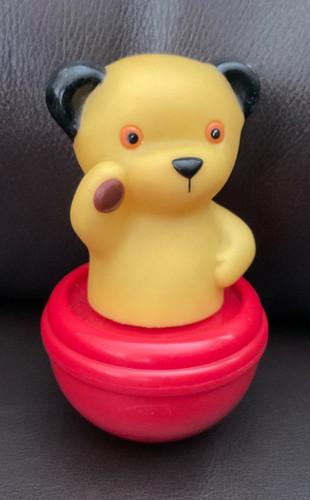 Vintage plastic wobbly - plastic, sooty