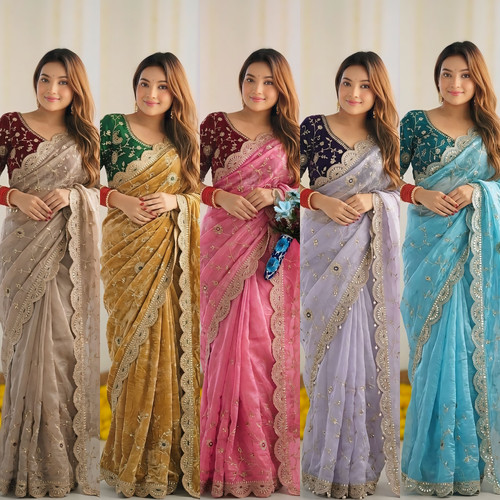 Bollywood saree blouse indian - blouse,