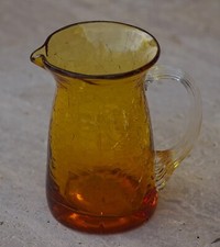 VINTAGE Blenko Crackle Glass