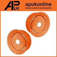 Pair Rear Wheel Rim 6 Stud for Kubota 4WD Aste B6100 B7000 B7001 B7100 Tractor
