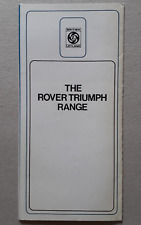 Rover Triumph Range Brochure 1974 - Land Rover Range Rover P6 TR6 Stag 2000 2500