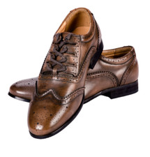 Norwood Collection Brown Leather Ghillie Day Brogues Highland Formal Kilt Shoes 