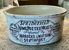 1915 Transferred Meat Paste Pot - HORROCKS & WATSON, SOUTHPORT (K424)