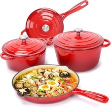 Enameled cast iron cookware - enameled,
