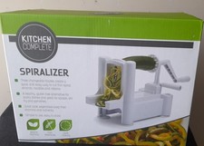 KITCHEN  COMPLETE SPIRALIZER   3 CHANGEABLE BLADES- RIBBONS SPIRALS