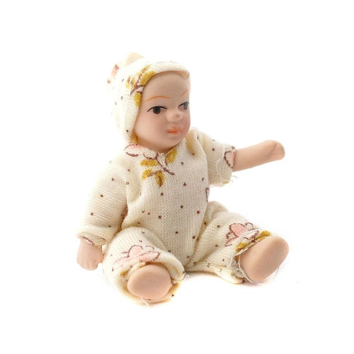 Dolls house baby doll - house,