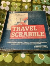 Vintage Travel Scrabble -