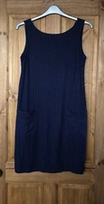 Next navy linen blend stripe