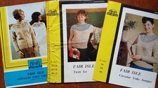 Vintage fairisle knitting - vintage,