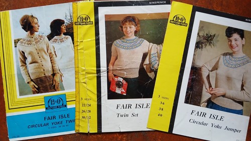 Vintage fairisle knitting - vintage,