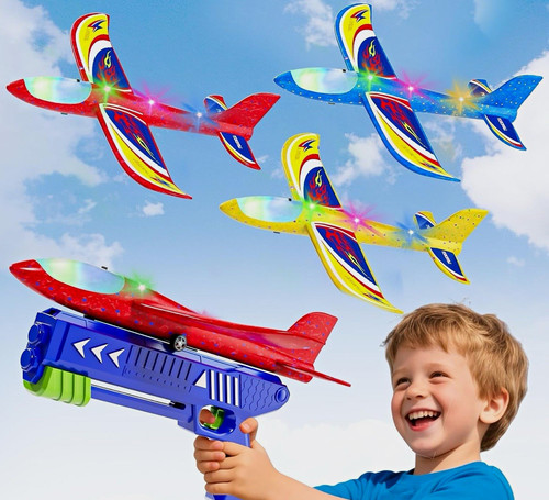 Foam glider airplane - glider, launcher