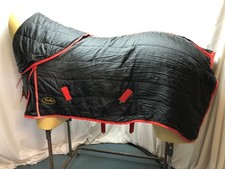 Used 6'6 Gallop 100g Stable Horse Rug Fixed Hood #B167