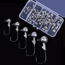 50PC Jig Head Fishing Hooks