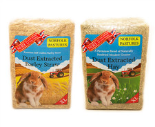 Norfolk Pastures XL Pack Premium Dust Extracted Hay OR Straw For Small Animals