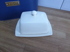 Vintage Cream Ceramic Butter