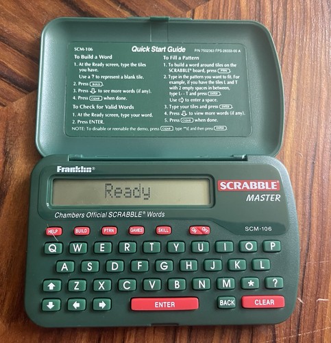 Franklin scrabble master - scrabble,
