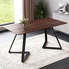 Brown Wood Dining Table