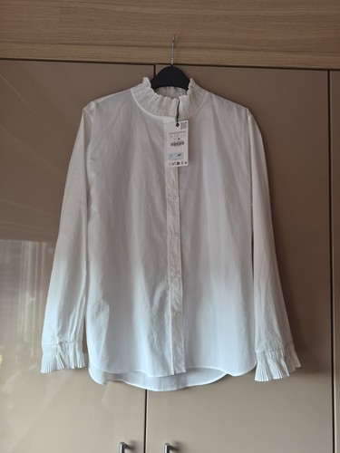 Zara white crisp poplin - crisp, cotton