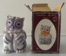 Vintage Lilac Ceramic Owl