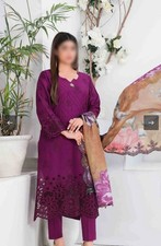 Gulmira by Tawakkal- Chikankari Embroiderec Lawn 3 Piece Suit  UNSTITCHED