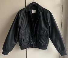 Hollister Leather Bomber