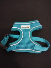 Doodlebone Aqua Blue AirMesh Harness Dog Puppy Soft Padded Vest Size 1