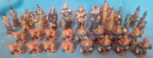 Fantasy chess pieces - fantasy, complete