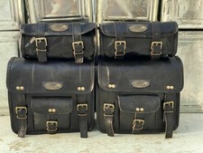 Leather Motorcycle Saddle Bags
