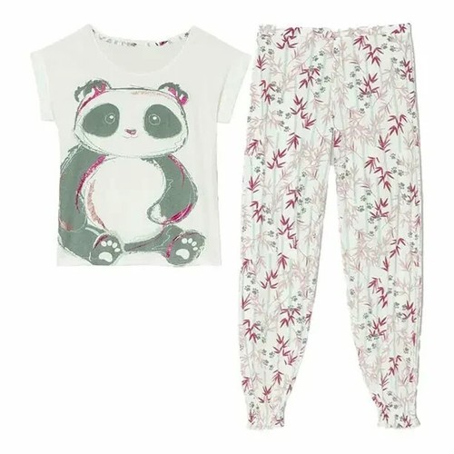 Panda ladies cotton pjs - ladies',
