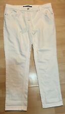 Next Jeans Size 16 White Cigarette Womens Ladies Stretch Soft 28” Leg