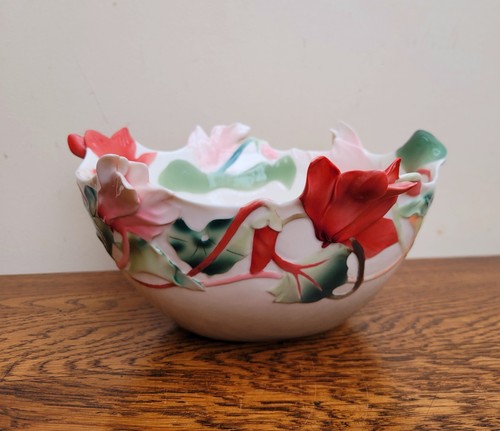 Franz porcelain cyclamen - porcelain,