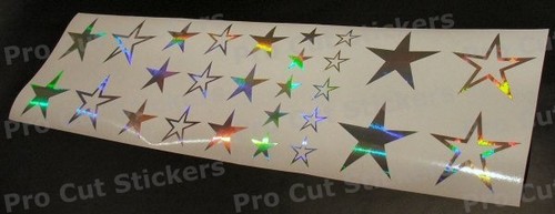 Silver chrome hologram - chrome, vinyl