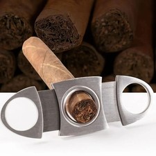 Stainless Steel Cigar Cutter Metal Classic Cutter Guillotine Cigar Scissor