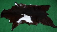 New Goat hide Rug Hair on Area Rug Size 34"x22" Animal Leather Goat Skin 191
