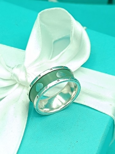 Tiffany silver heart blue - &,