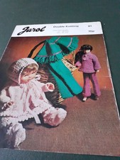 Dolls Clothes Knitting Pattern Baby Doll and Teenage Doll Double Knitting