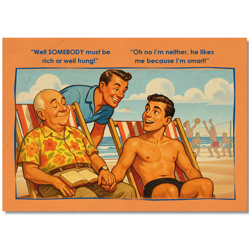 Gay postcard inspired - , by