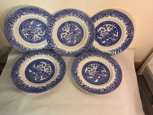 Blue willows plates 5cm set - 17.5cm,