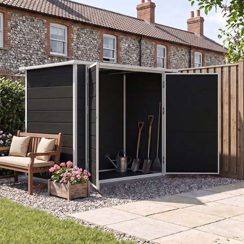 Large plastic shed 7x4ft - large,