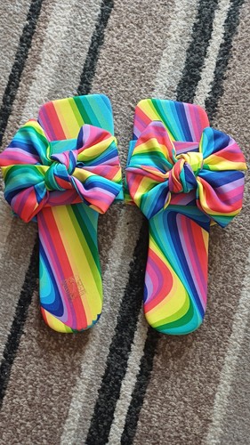 Shein rainbow striped slip - shein,