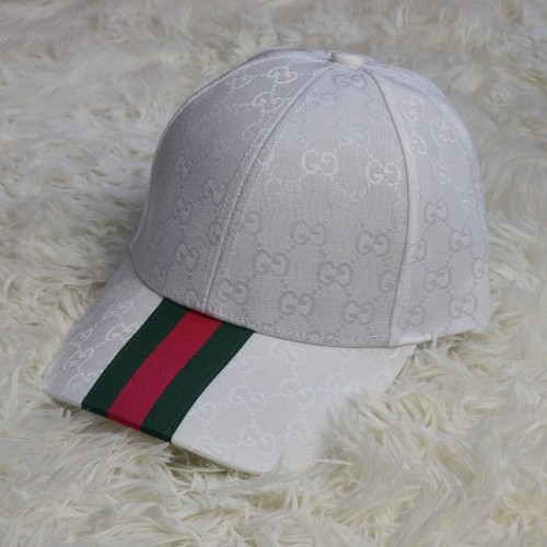 Gucci white cap - cap, red