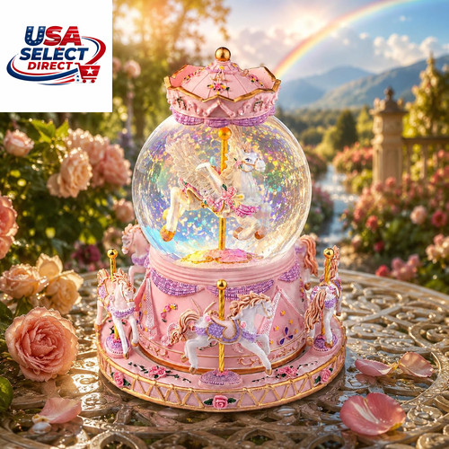 Magical unicorn snow globe - snow,
