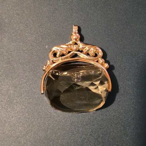 9ct gold faceted - faceted, citrine