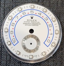 Rolex Genuine 18K White Gold Yacht Master II Dial Green Lume 116689