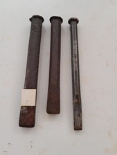 three old cold chisel, used,