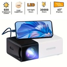 Mini Projector Portable HD LED Home Theatre TV Smart Laser Phone Cinema Android