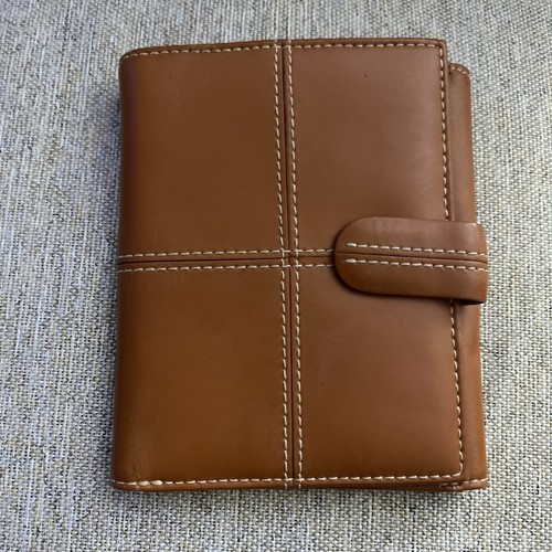 Filofax tan leather purse - purse, with