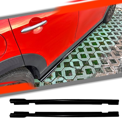 Black performance side skirts - black,