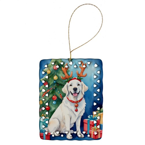 Kuvasz reindeer dog porcelain - dog,