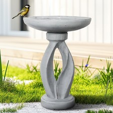Stylish Concrete Birdbath for